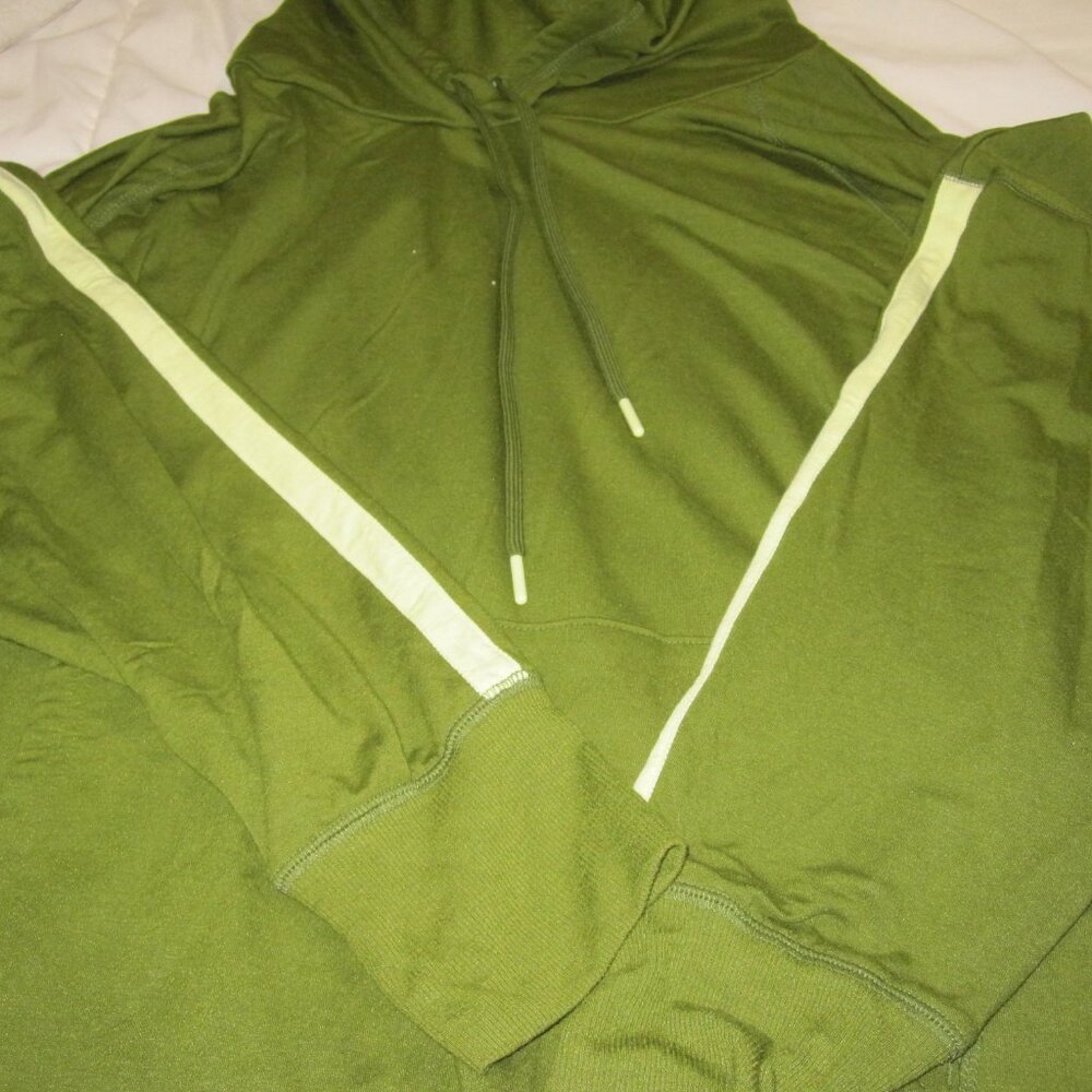 Olive green Tek Gear long hooded sweatshirt - Picture 3 of 3